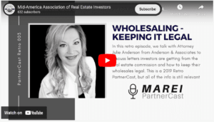 Keeping Wholesaling Legal with Julie Anderson, don't get crosswise with the real estate commisison.
