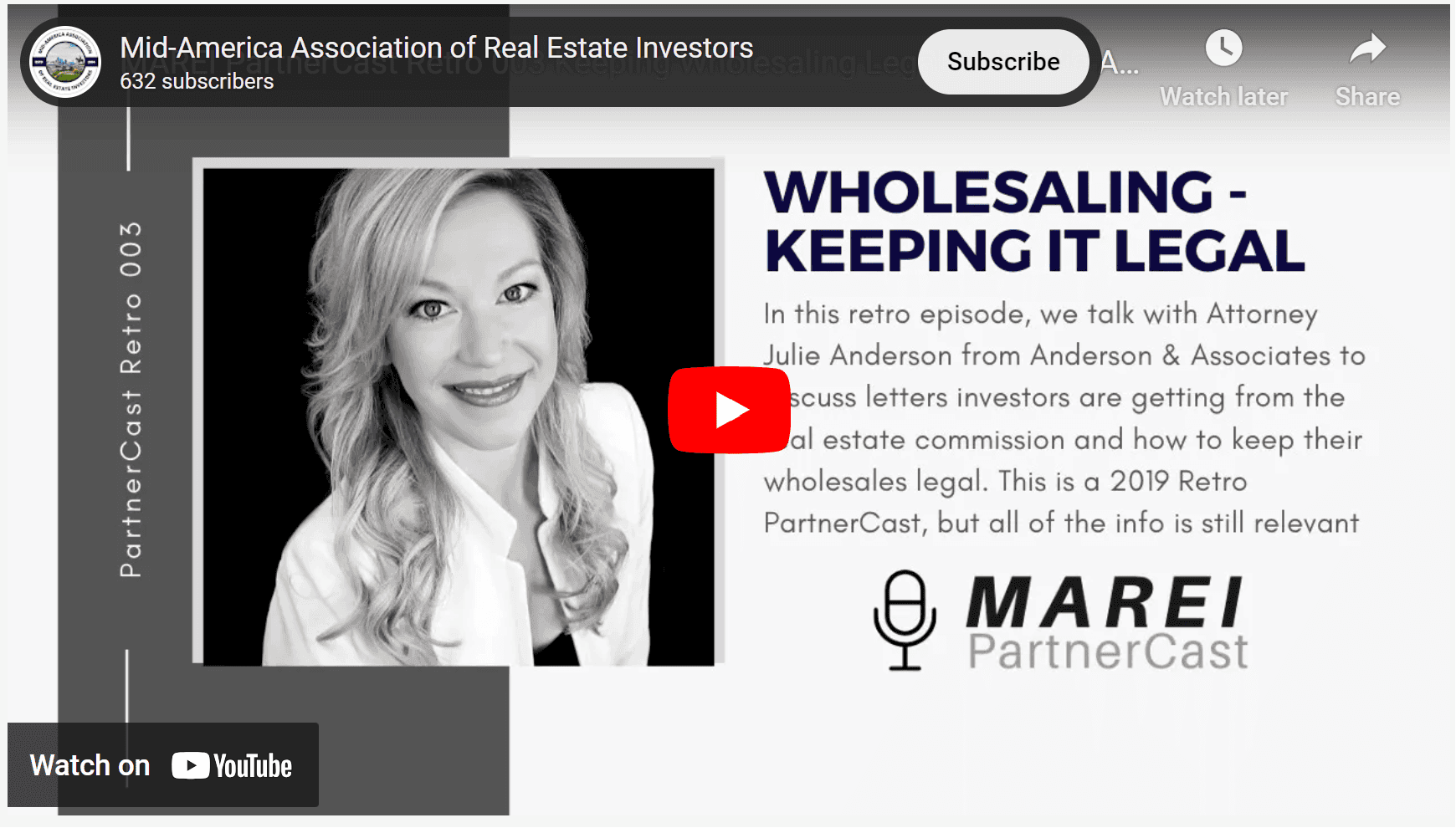 Keeping Wholesaling Legal with Julie Anderson, don't get crosswise with the real estate commisison.