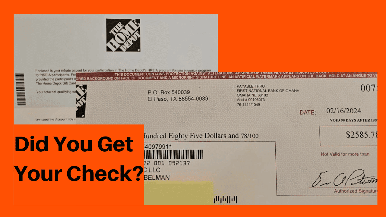 Home Depot Rebates - MAREI