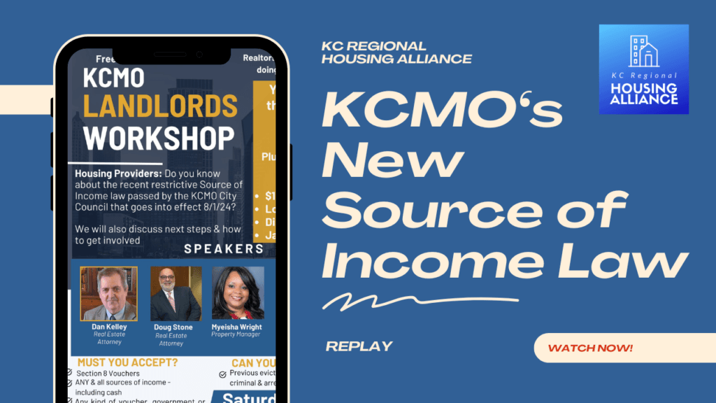 Replay of KC Regional Housing Alliance Seminar on the New Source of Income Law