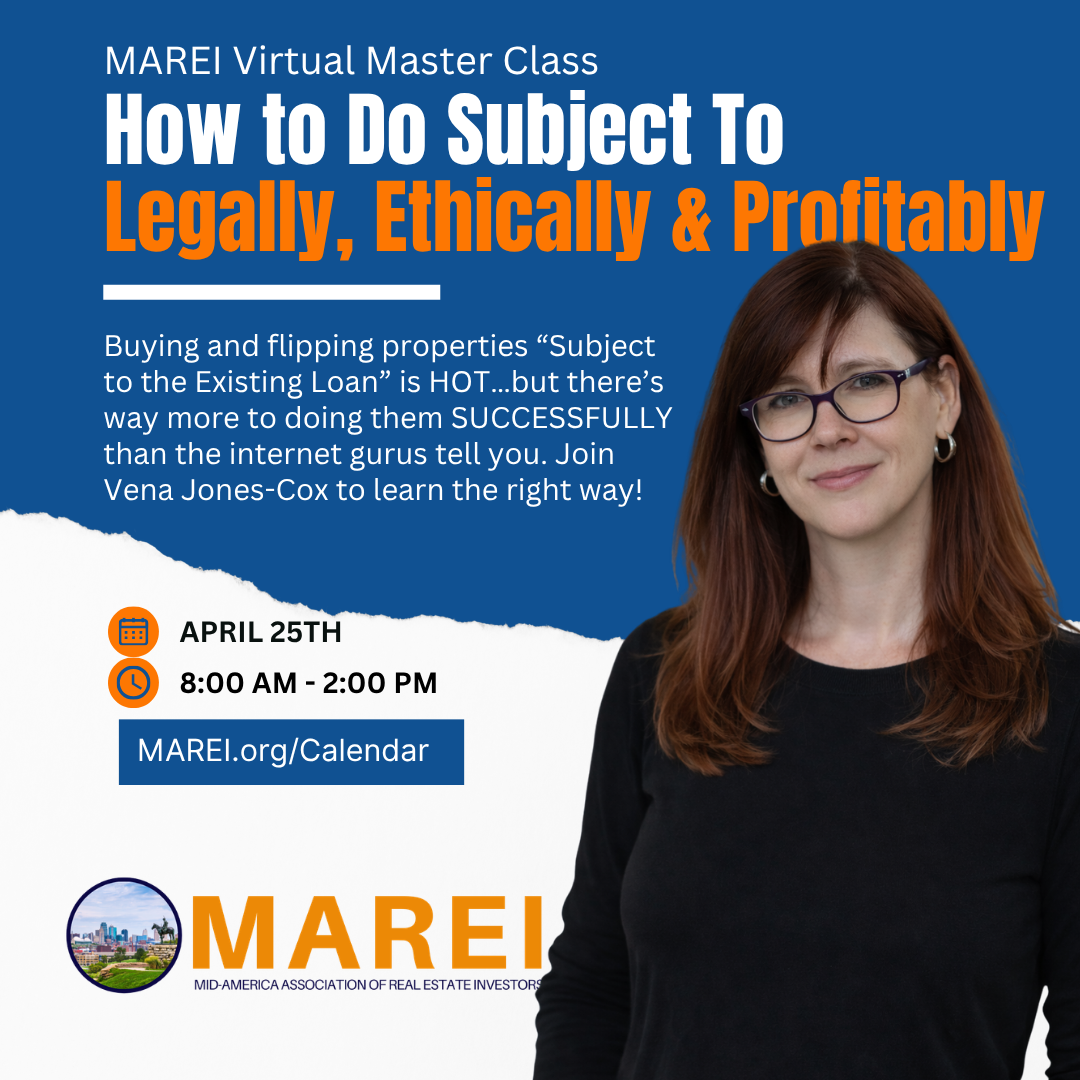 How to do Subject To with Vena Jones Cos