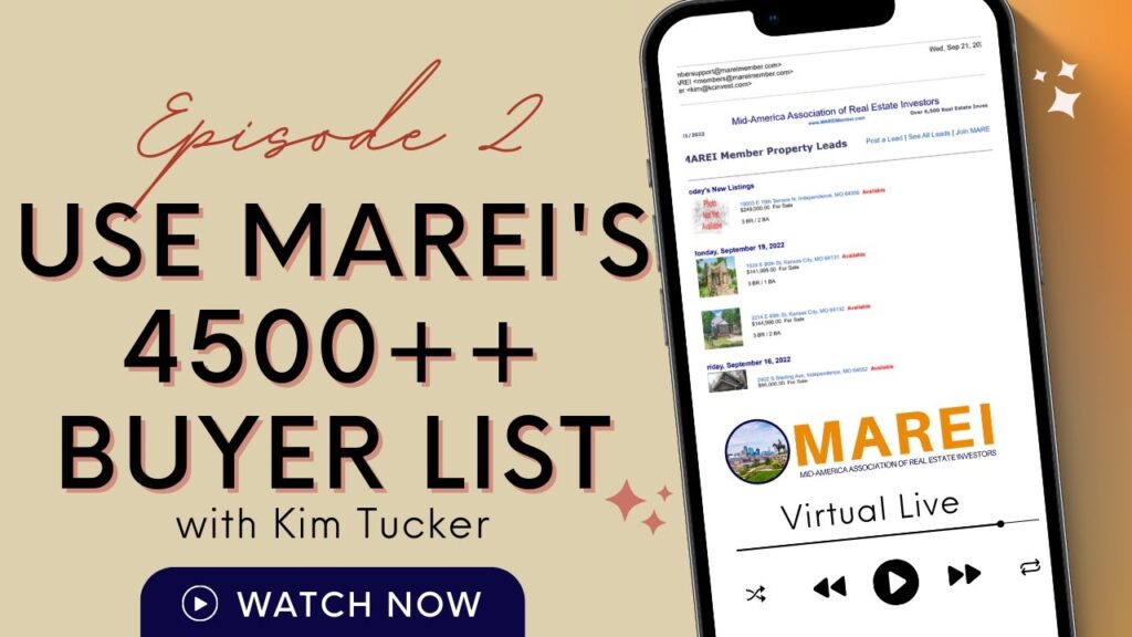 Building Your Buyers List at MAREI