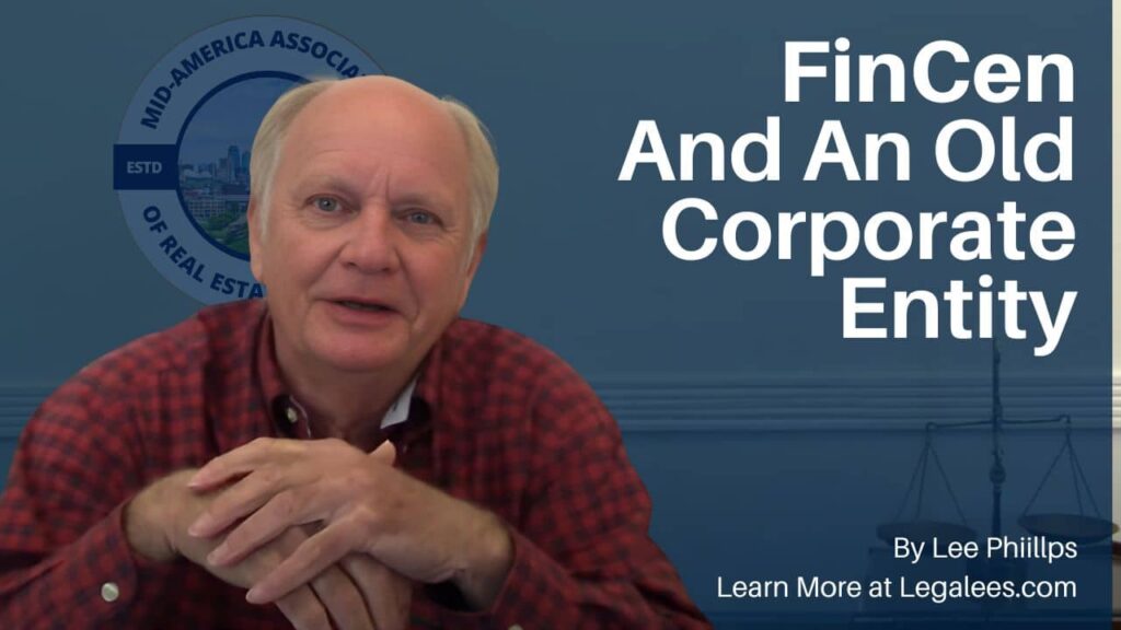 Lee Phillips on FinCen and Dormant Companies