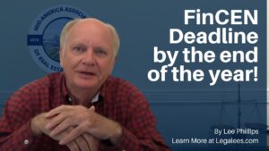 Lee Phillips Reminds of of the FinCEN Deadline