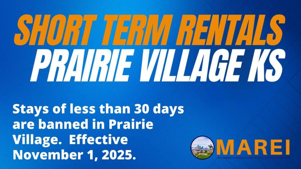 Short Term Rentals Banned in Prairie Village Kansas