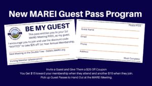 free guest pass to MAREI Real Estate Investor Meeting