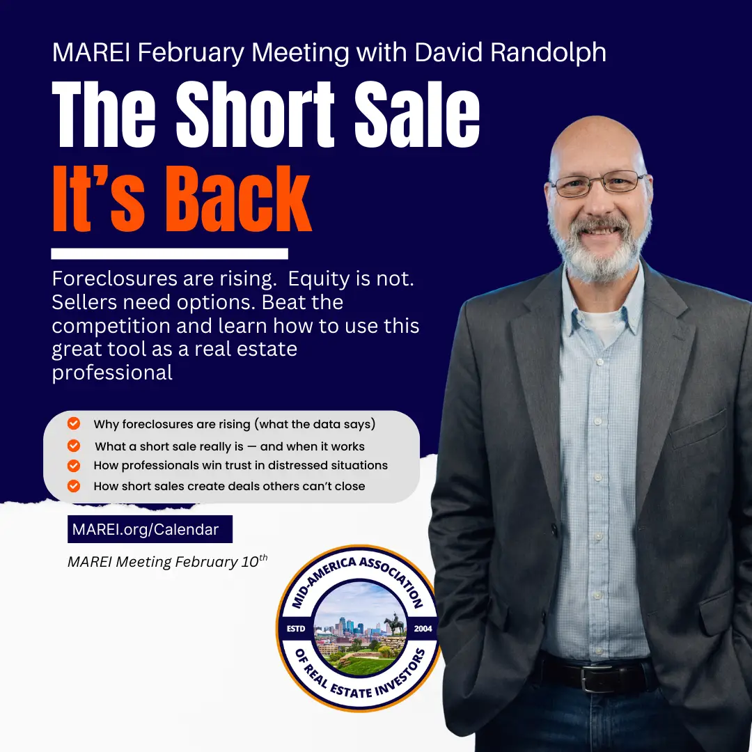 David Randolph at MAREI discussing short sale strategies as foreclosures rise