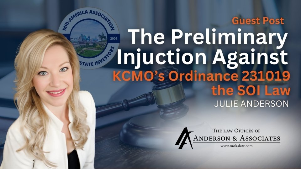 Federal court blocks Kansas City Missouri from enforcing part of a controversial ordinance requiring landlords to accept Section 8
