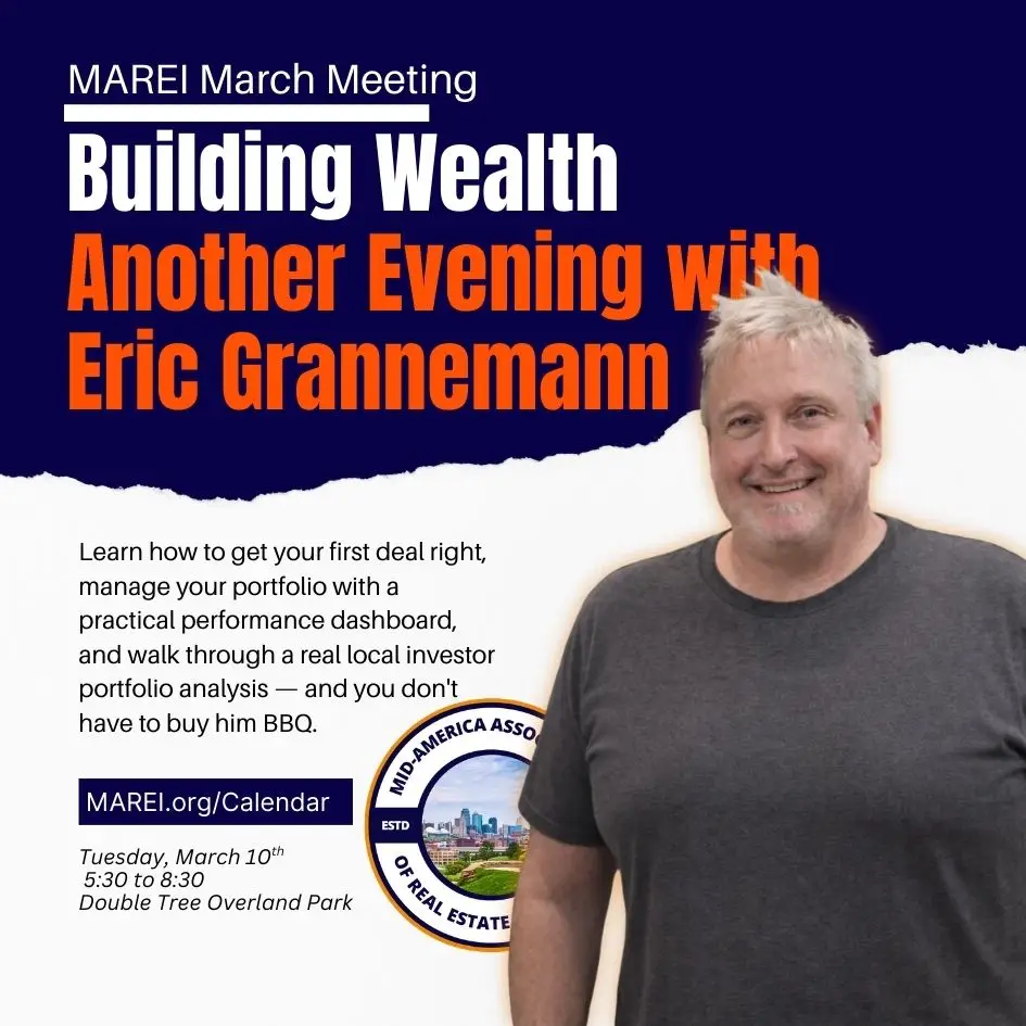 Kansas City real estate investors networking at a MAREI meeting in Overland Park Kansas