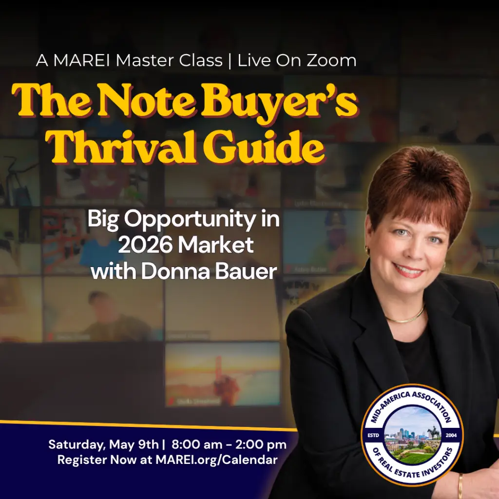 Note investing master class with Donna Bauer teaching real estate investors how to buy notes and use seller financing in 2026