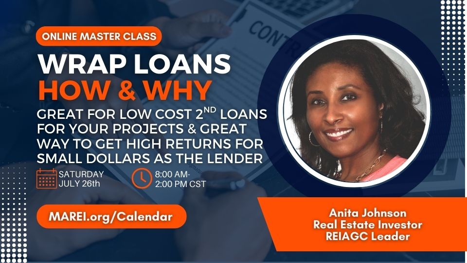 MAREI Master Class July 12th Wrap Loans with Anita Johnson