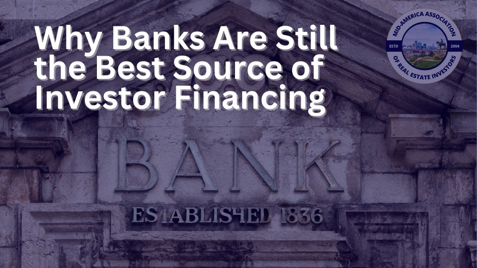 Robert Mohon speaking at MAREI on how banks remain the best source of real estate investor financing.