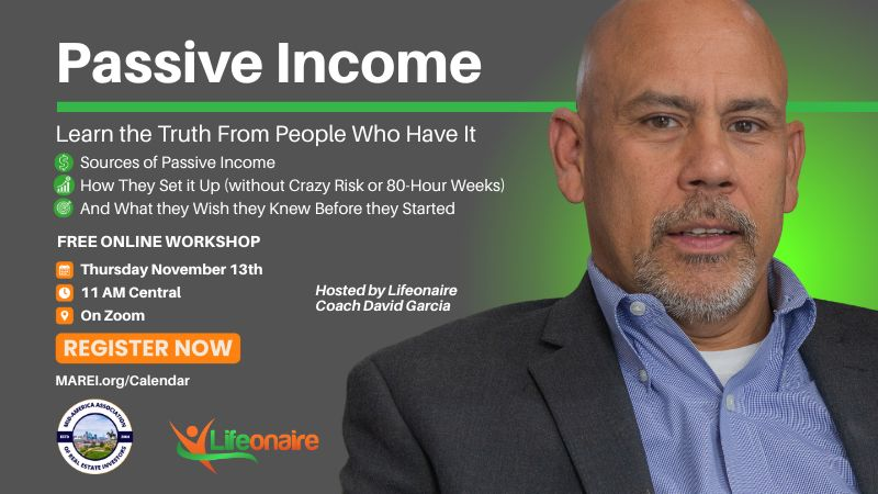 Passive Income Panel hosted by Lifeonaire and MAREI on November 13, discussing real passive income strategies from active investors