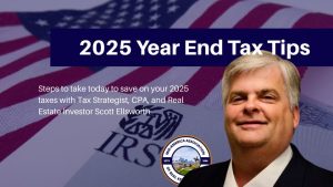 Tax expert and real estate investor Scott Ellsworth is teaching a 1 day master class for us on December 13th. We wanted to give you a bit of a preview, so we are excited to bring you this replay of a recent appearance on Real Life Real Estate Radio where he shared his best advice for year-end tax planning. Take a listen to see what you can still do this year to lower your 2025 tax bill, what's changed with the passing of the Big Beautiful Bill , and what you might not know about if you have not chatted with your CPA in a while.