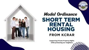 Model Short Term Rental Ordinance Policy for the KC Metro Region Proposed by KCRAR