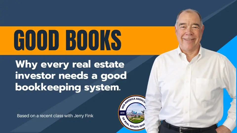 From a recent training with Jerry Fink on Good Book Keeping Systems.