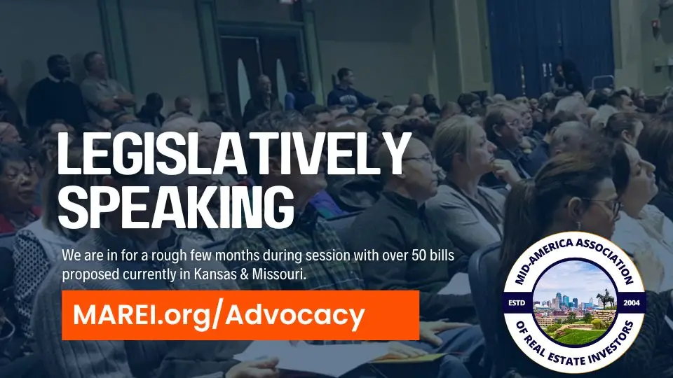 Graphic for our Legislatively Speaking Article looking at all the various bills in Kansas and Missouri for 2026