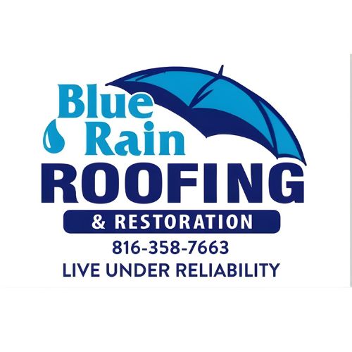 Blue Rain Roofing & Restoration Logo