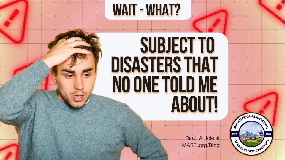 Frustrated real estate investor reacting to subject to deal problems and risks