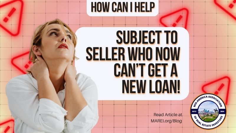 Seller unable to get FHA loan after subject to real estate deal