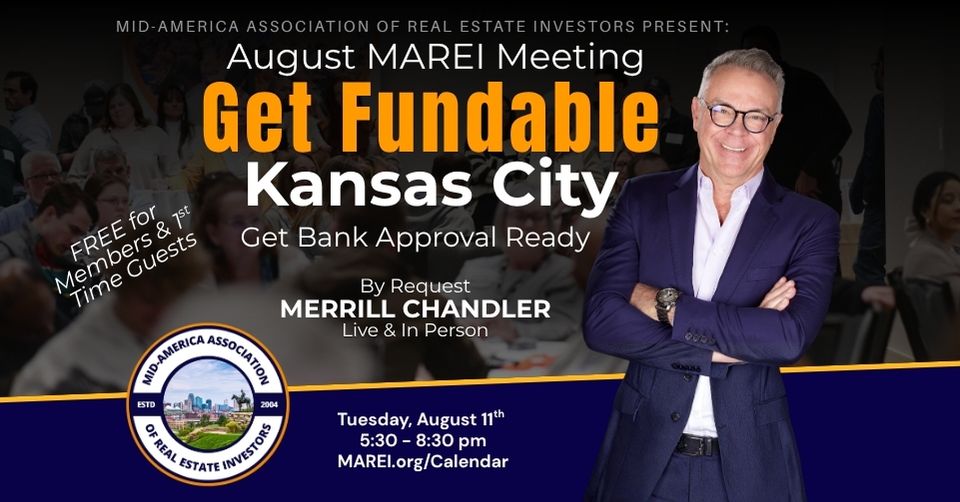 Graphic about the Get Fundable Kansas City MAREI Meeting with Merrill Chandler