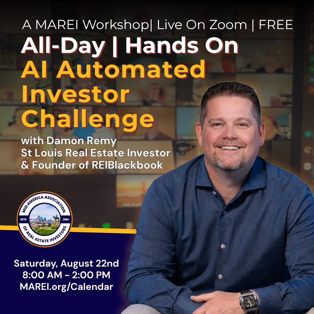 FREE hands-on AI workshop! You’ll actually build AI systems that find motivated sellers, automate follow-up, streamline your portfolio, automate property management, and create a Real Estate Operating System that works 24/7.