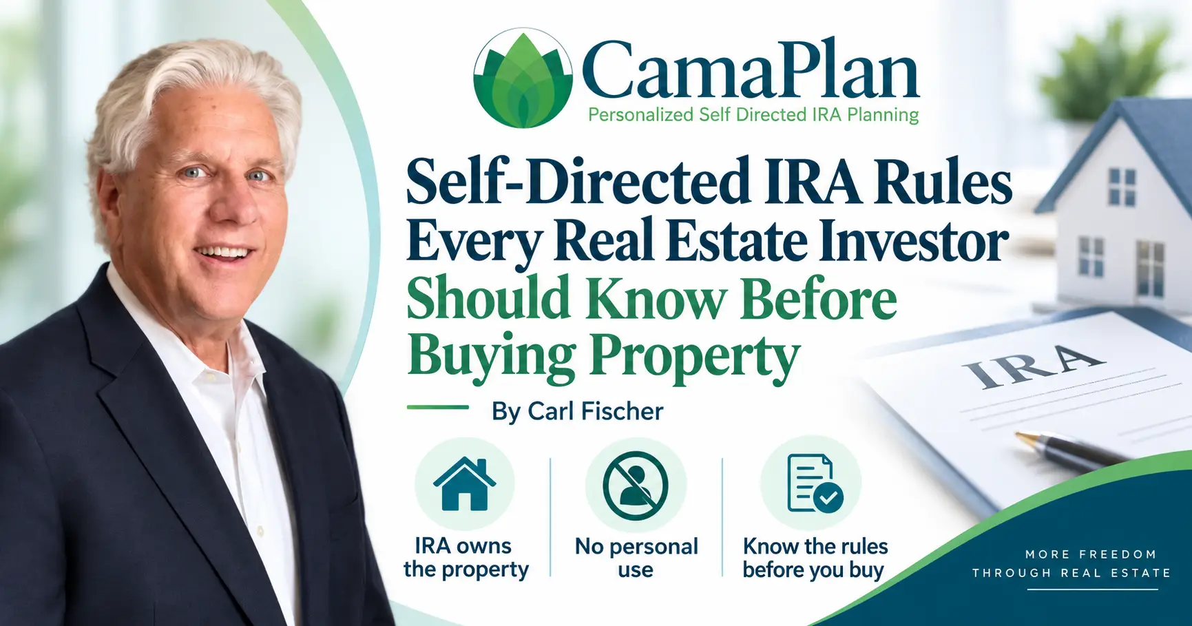 Your IRA owns the property — not you. That one idea drives almost every rule. No personal use. No renting to your kids. No painting the walls yourself. Carl Fischer walks through the self-directed IRA rules every real estate investor needs to know before buying — disqualified persons, sweat equity, non-recourse debt, UBIT, and who actually approves the deal (hint: not your custodian).